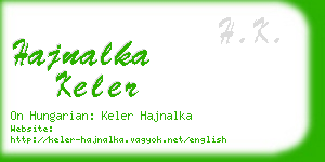 hajnalka keler business card